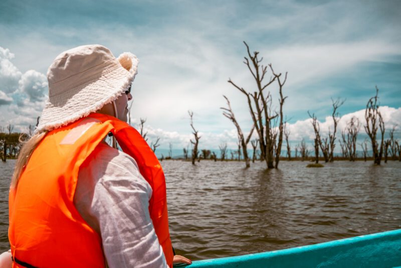 Boat ride on Lake Naivasha and walking safari on Crescent Island